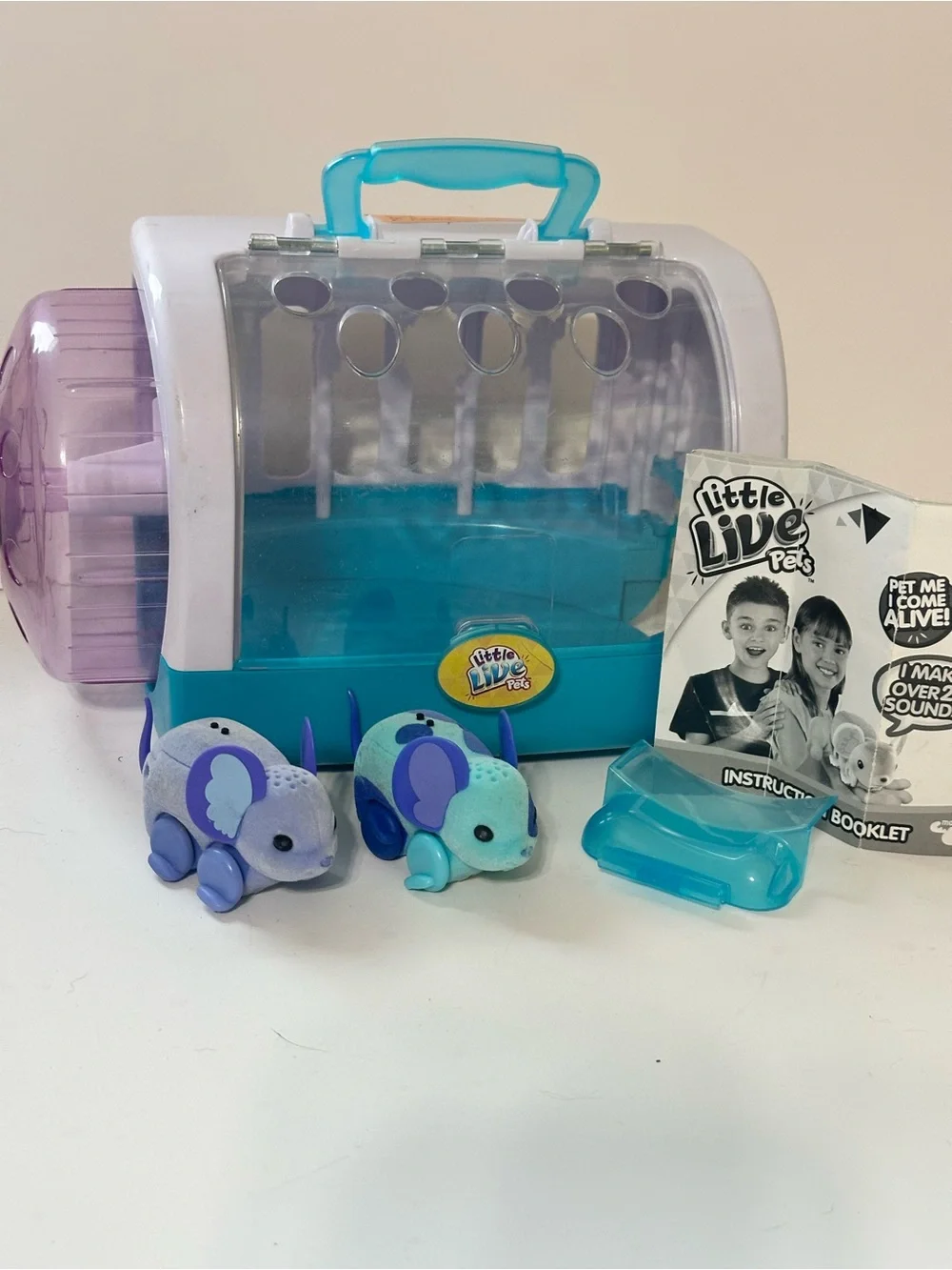 Little Live Pets Mouse House playset portable carrier with a turning wheel